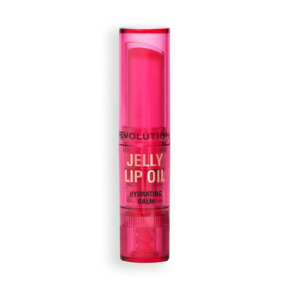 Revolution Jelly Lip Oil Stick, Hydrating with Hyaluronic Acid, Watermelon Crush Red