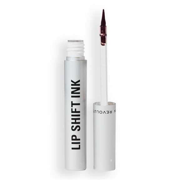 Revolution Lip Shift Ink Peel Off Lipliner Stain, Matte Lip Plumping Liner, Bitten Cherry
