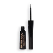 Revolution Master Flick Dip Liquid Eyeliner Pen, Waterproof, High-Pigment, Midnight Black