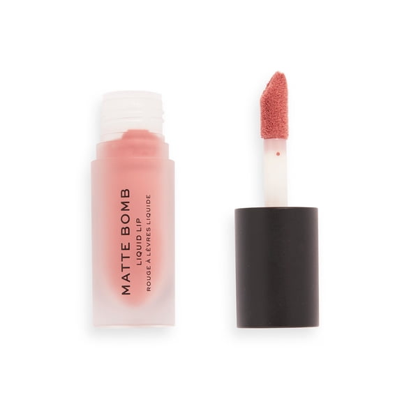 Revolution Matte Bomb Liquid Lip, Fancy Pink, 0.15 FL.OZ (4.6 ml)