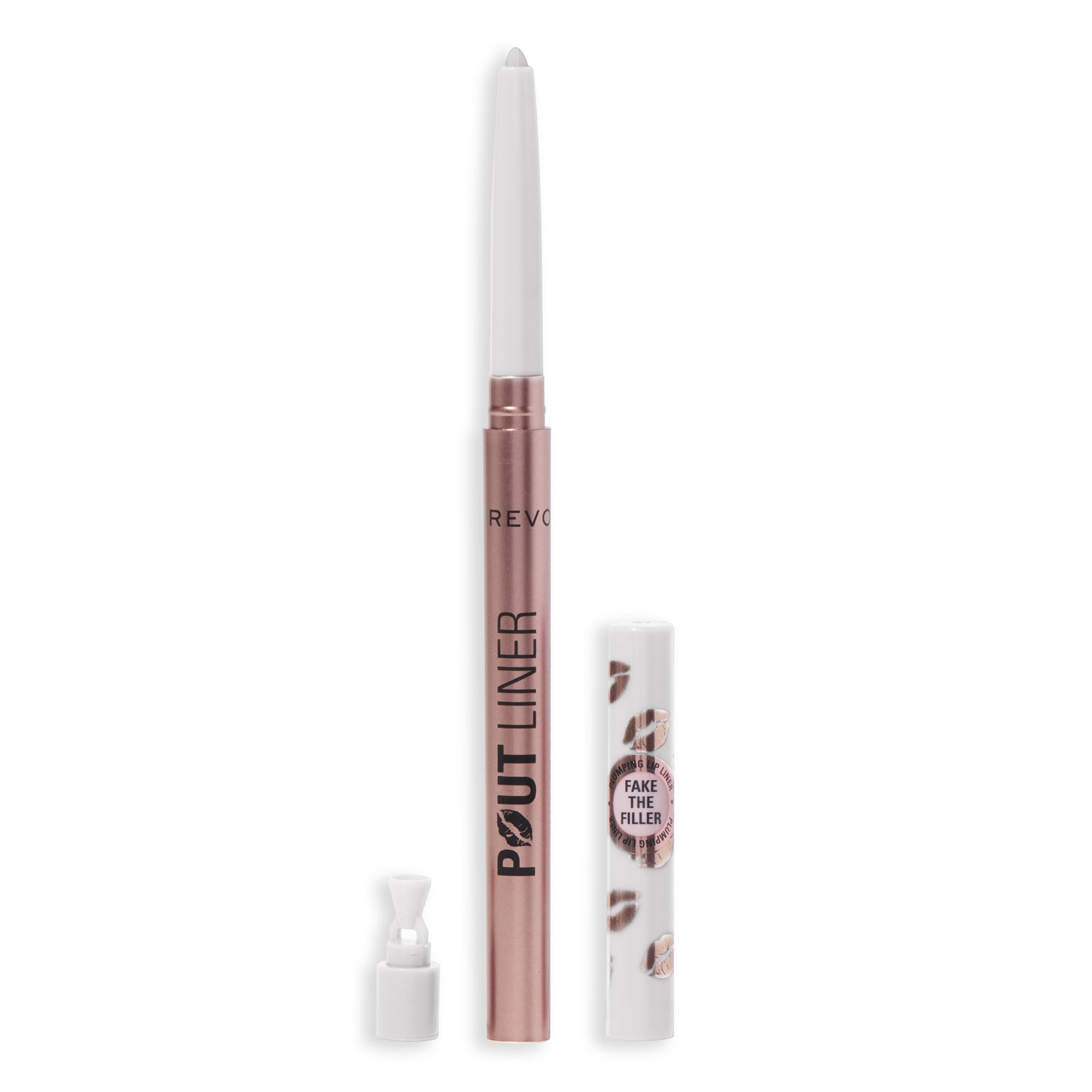 Revolution Beauty Pout Bomb Plumping Lip Liner with Hyaluronic Acid, Glaze Clear, 1 Count