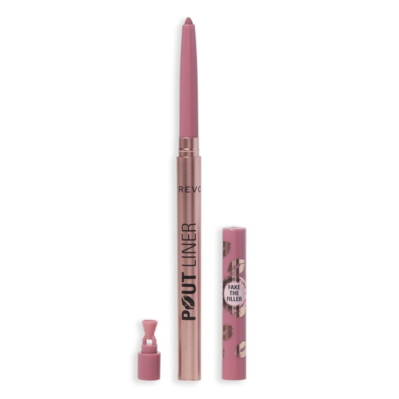 Revolution Beauty Pout Bomb Plumping Lip Liner, Long-Lasting with Hyaluronic Acid, Kiss Baby Pink, 1 Count