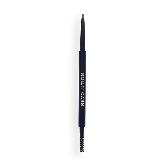Revolution Precise Brow Pencil, Ultra-Fine, Dual-Sided Eyebrow Color, Warm Medium Brown