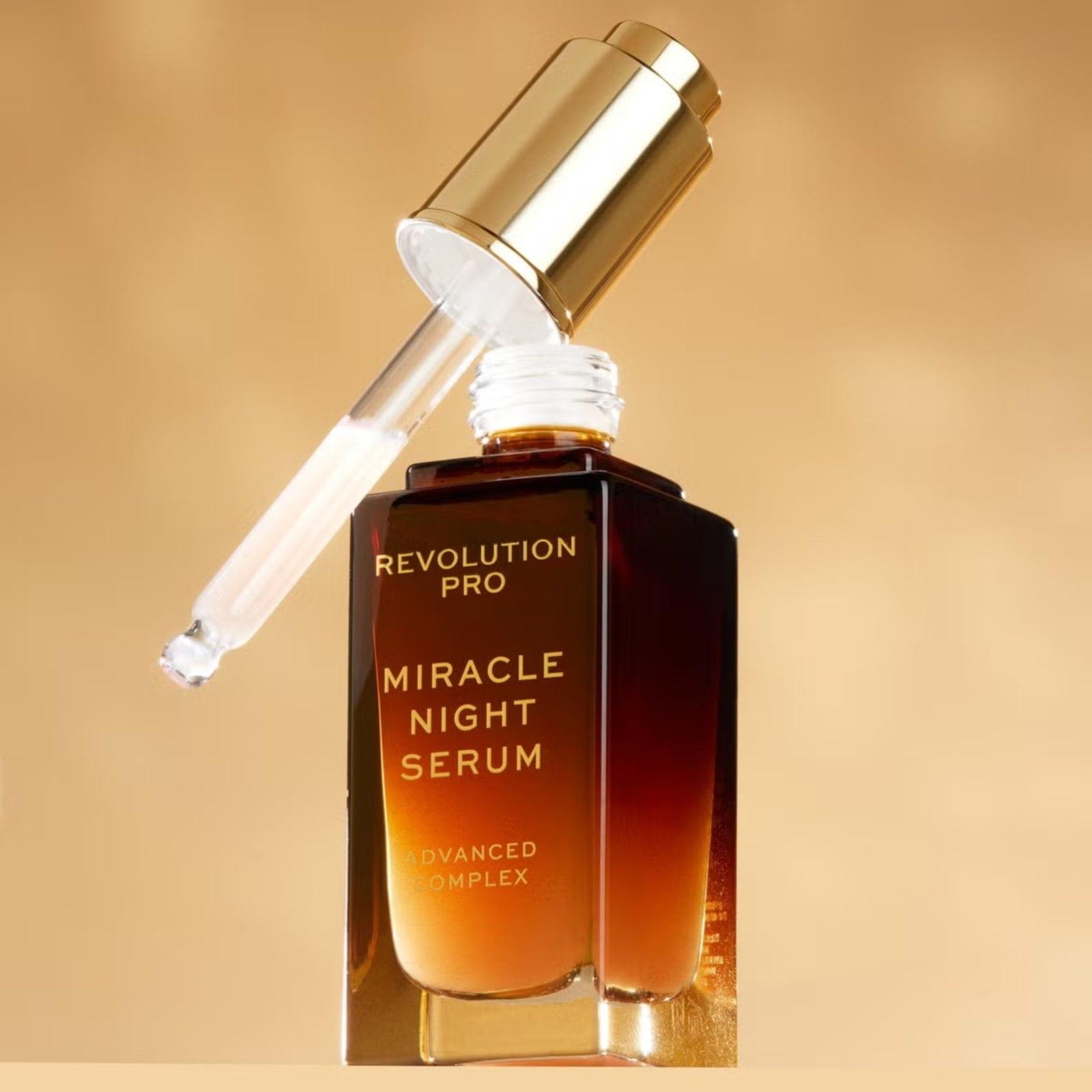 Revolution Pro Miracle Night Rescue Serum Advanced Complex, Overnight Face Serum, Smooths & Plumps Skin, 1.01 fl.oz.