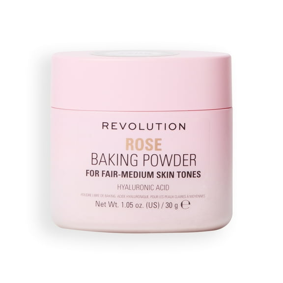 Revolution Loose Setting Powder for All Skin, Matte Finish, Long-Lasting, Rose, 1.12 oz