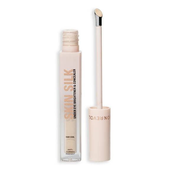 Revolution Skin Silk Radiant Serum Concealer, Buildable Coverage, Fair Cool, 0.13oz