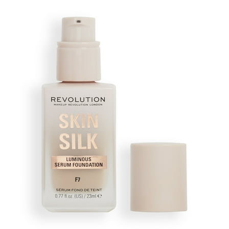 Revolution Skin Silk Serum Foundation Makeup, Medium Coverage, F7NC, 0.77 fl oz