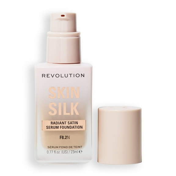 Revolution Skin Silk Serum Foundation Makeup, Medium Coverage, F8.2N, 0.77 fl oz