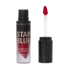 Revolution Star Blur Shimmer Matte Liquid Lipstick with Airblur Formula, Scarlet Ruby
