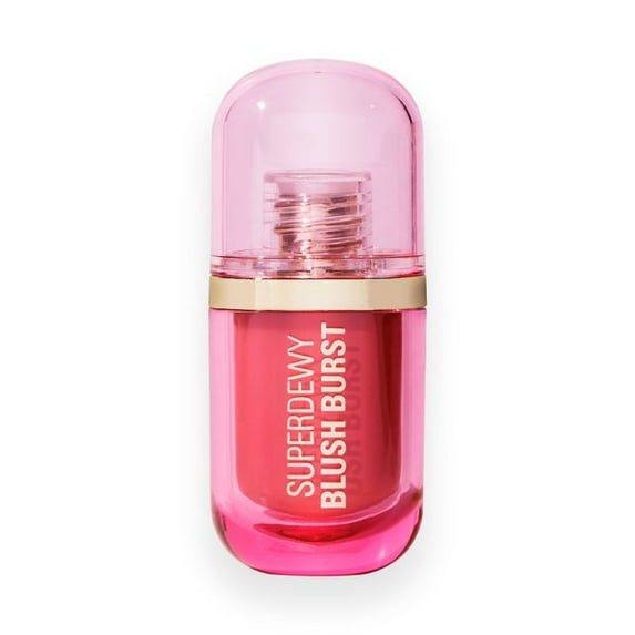 Revolution Superdewy Liquid Blush Burst, Dewy Finish, Strawberry Milkshake, 0.34 fl oz