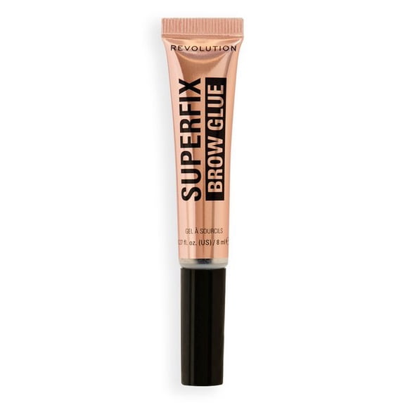 Revolution Superfix Taming Eyebrow Gel with Vitamin E & Castor Oil, Clear, 0.27 fl oz