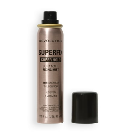 Revolution Superfix Misting Makeup Setting Spray, Ultra-Matte Finish, Long-Lasting, 2.5 fl oz