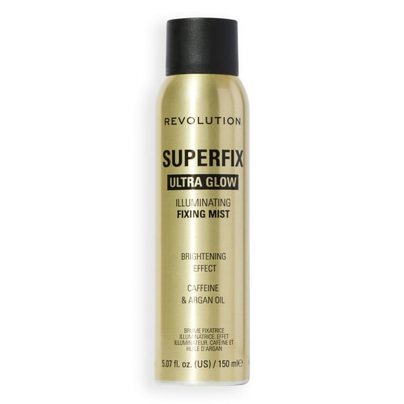 Revolution Superfix Glow Fixing Mist, Setting Spray with Shimmer, Long-Lasting, 5.07 fl oz