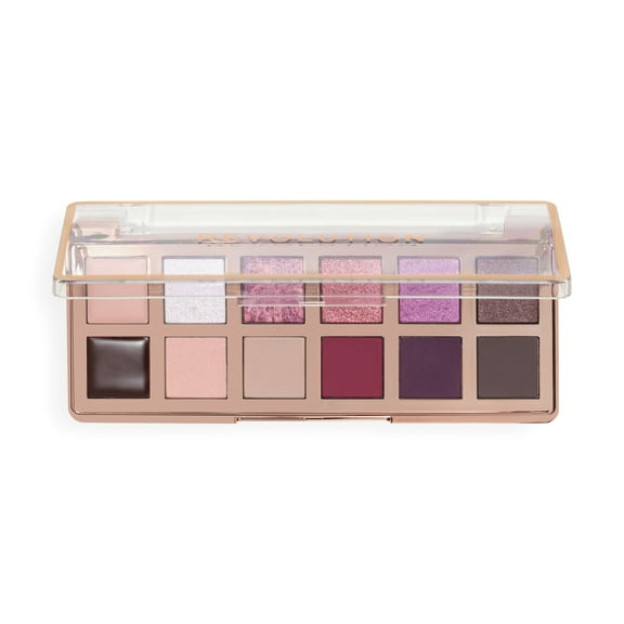 Revolution Cherry Icon Eyeshadow Palette, Highly Pigmented, Rich Berry, 12-Shade Palette