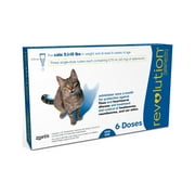 Revolution Topical Solution for Cats, 5.1-15 lbs, Blue Box, Prevention from Parasites, Flea and Tick Prevention
