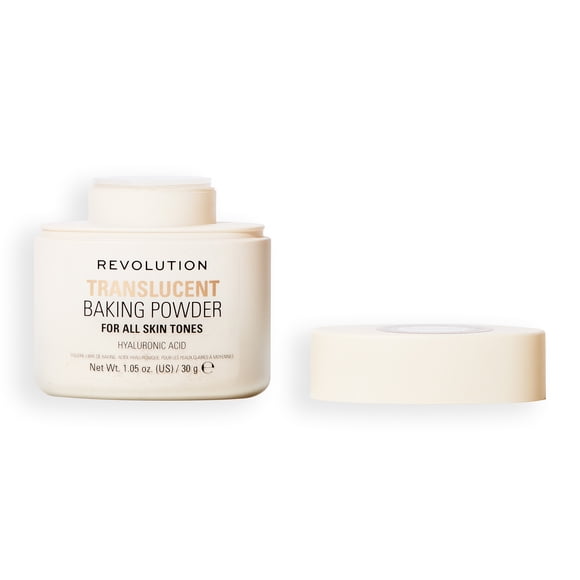Revolution Loose Baking Powder – Translucent 30 g, Talc-Free, Brightening, Long-Lasting, Vegan & Cruelty-Free