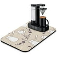 thumbnail image 1 of Revolutionary 19.5x12in Coffee Fun Mat - Perfect for Countertops, Absorbent, Stain Hiding, Anti-Slip, Fits Under Coffee Machines, Doubles as a Dish Drying Kitchen Mat, 1 of 7