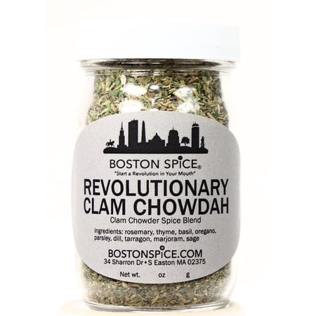 Revolutionary Clam Chowdah Spice Blend Make Your Own New England Clam Chowder Wicked Easy Approx 1/2 Cup 1oz 29g Jar