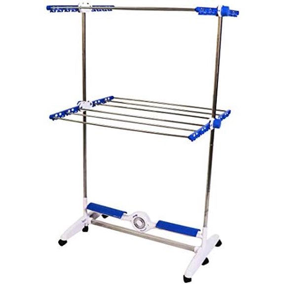 Revolutionary Clothes Drying Rack  Innovative Smart Breeze Fan Technology  Natural Forced Air for Quicker Drying  Foldable for Easy Storage  Holds up to 45 lbs  Energy Efficient