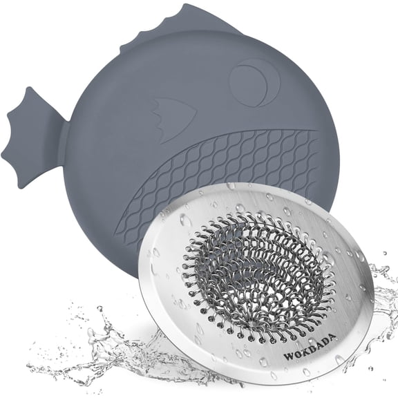 Revolutionary Kitchen Sink Drain Strainer & Sink Stopper/Patented Reversible Kitchen Sink Strainer, Anti-Clng Sink Strainer Basket, Handmade Kitchen Gadgets, 304 Stainless Steel & Rust-Proof
