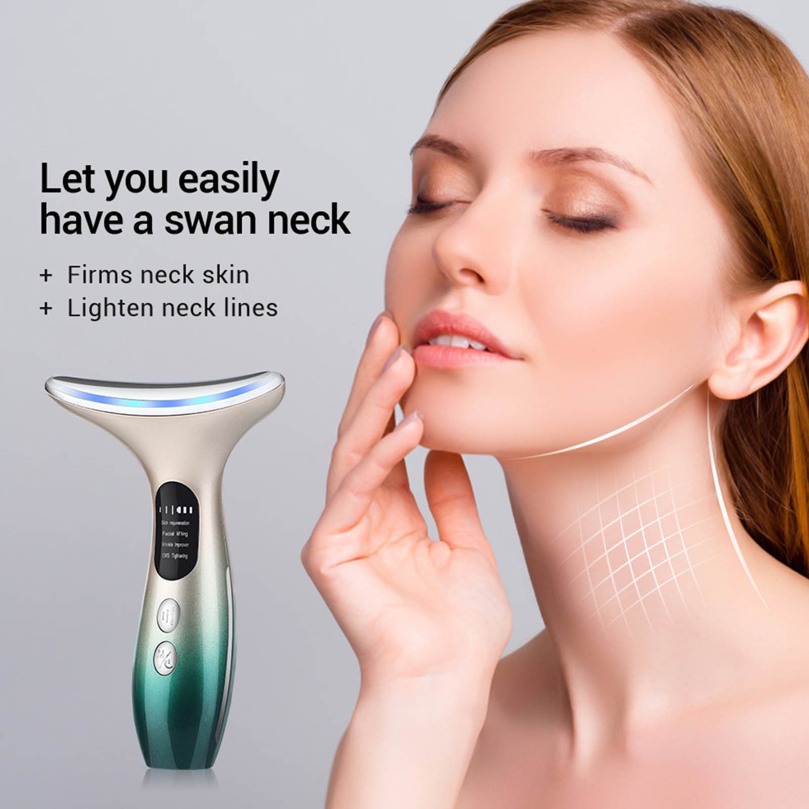 Revolutionary Microcurrent Neck Care Device for Double Chin Removal ...