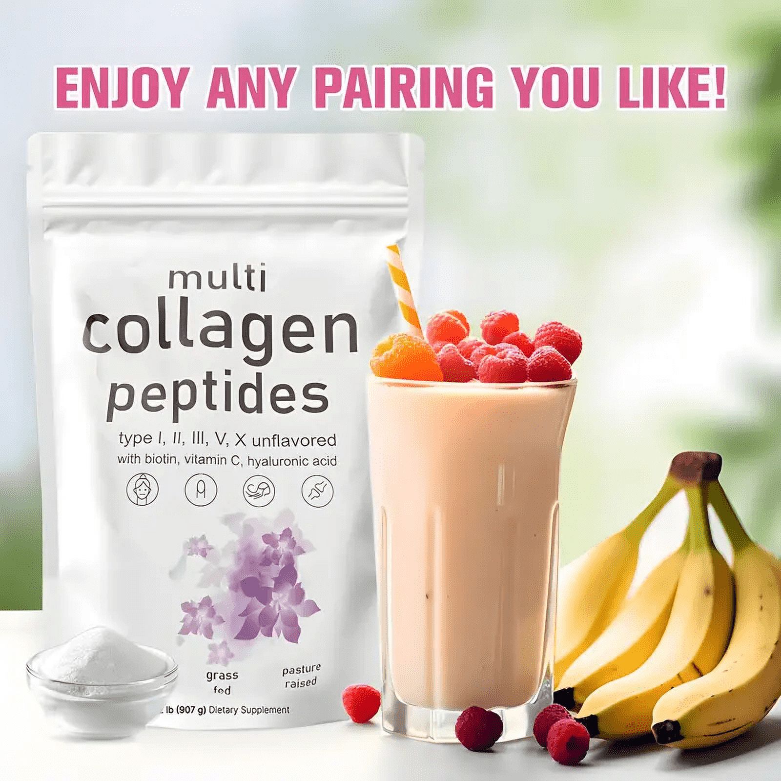 Revolutionary Multi-Collagen Peptides Powder: Hydrolyzed Protein Blend 