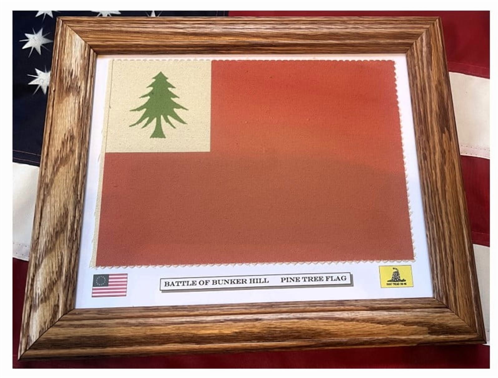 Revolutionary War Flag. New England Pine Tree. Bunker Hill. Continental ...