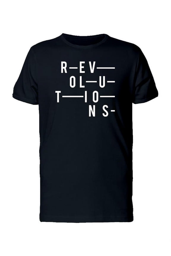 Revolutions Word Art Tee Men's -Image by Shutterstock