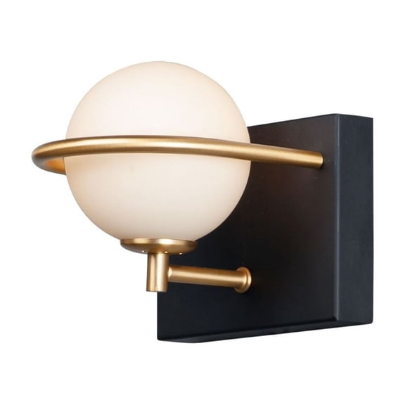 21601SWBKGLD Maxim Lighting Revolve-1 Light Bath Vanity-5.5 inches high