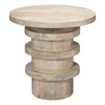 thumbnail image 1 of Jamie Young Co Revolve Wood Side Table in Cream, 1 of 6