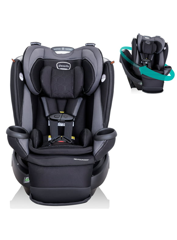 Revolve360 Extend All-in-One Rotational Car Seat with Quick Clean Cover (Revere Gray)