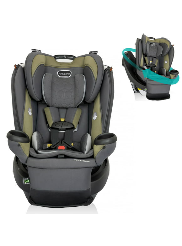 Revolve360 Extend All-in-One Rotational Car Seat with Quick Clean Cover (Rockland Green)
