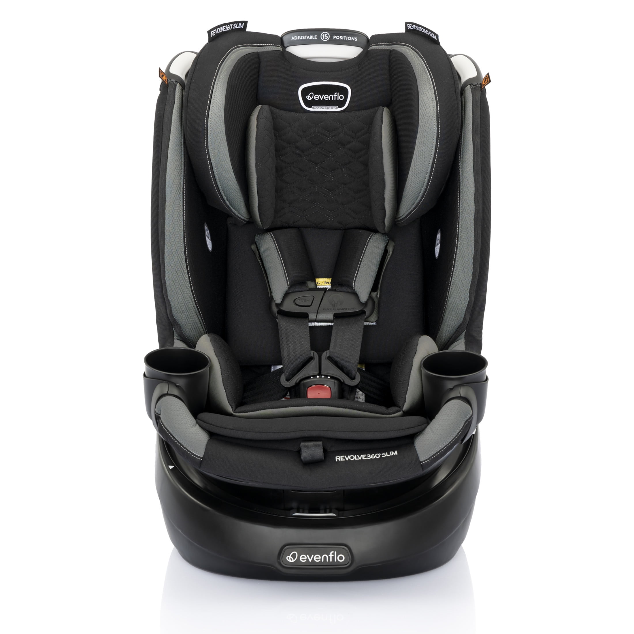 Revolve360 Slim 2 in 1 Rotational Car Seat with Quick Clean Cover Salem Black