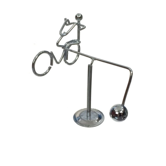 Revolving Bicycle Silver Balancing Mini
