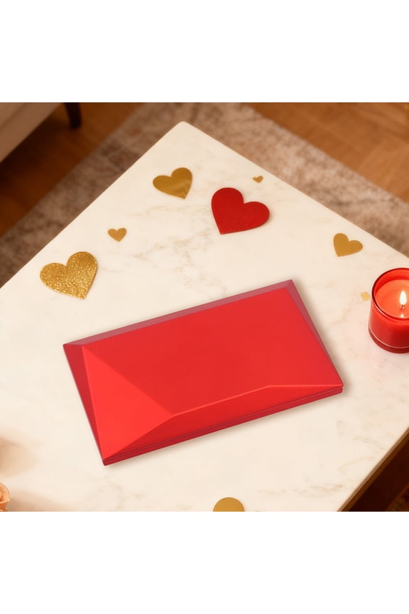 Revolving Blossom Jewelry Box Revolving Blossom Jewelry Box Rotating Rose Ring Box Necklace Display Gift Case Red Accessory Packaging Present Holder Organizer Storage Rotating Rose Ring Case