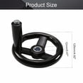 thumbnail image 1 of Revolving Handle Handwheel 3 Spoke Hand Wheel Milling Machine Handwheel, 1 of 10