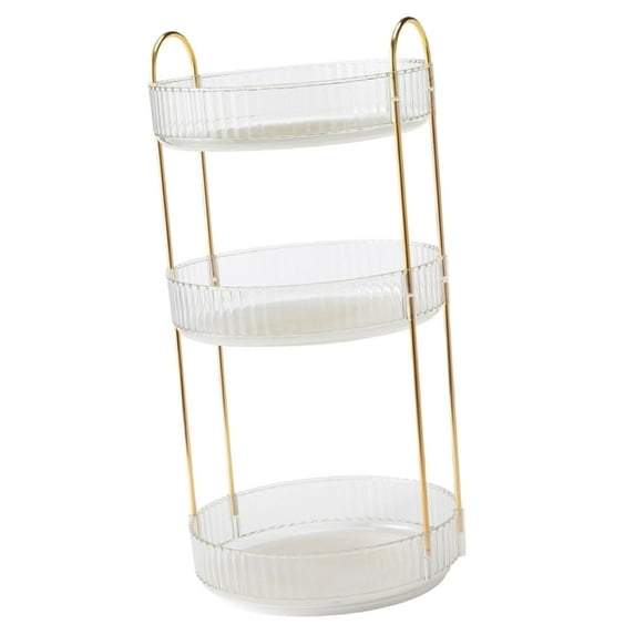 Revolving Organizer Turntable Display Stand Display Cases Storage Rack 360 degree Rotating Perfume Organizer for Bathroom Cupboard Dresser Bed