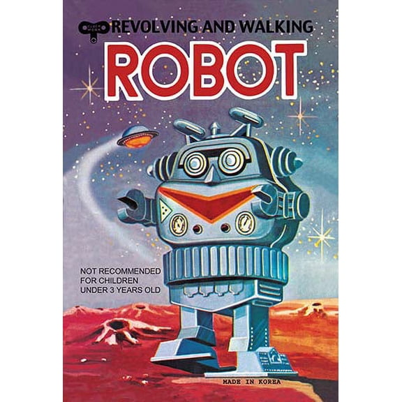 Revolving and Walking Robot Fine art canvas print (20" x 30")