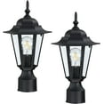 thumbnail image 1 of Revtronic Outdoor Post lights Hard Wired, Waterproof Column Lantern, Anti-Rust Pillar Mount Sconce Electric Powered, 2 Pack, 1 of 7