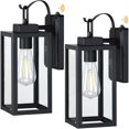 thumbnail image 1 of Revtronic Outdoor Wall Lantern Dusk to Dawn, Anti-Rust Exterior Wall Mount Sconce Light Fixture, 2 Pack, 1 of 7