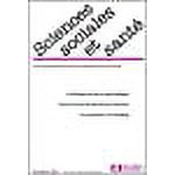 Revue Sciences Sociales et Sante Vol 32 N 4 2014
