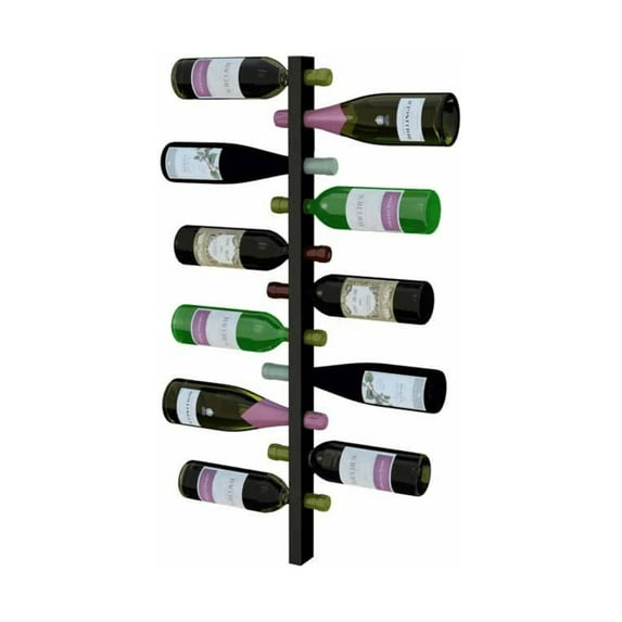 RevueVino Riddling Metal Wine Rack – 3 Foot - Black