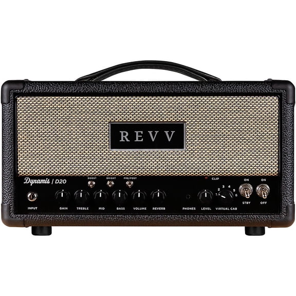 Revv Amplification D20 MK2 Tube Amplifier Head Black