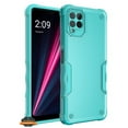 thumbnail image 1 of For Revvl 6X 5G (T-Mobile) Hybrid Shockproof Heavy-Duty Tough Rugged Hard PC Soft TPU Lightweight Slim Protective Phone Case Cover by Xpression - Teal, 1 of 5