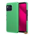 thumbnail image 1 of For Revvl 7 Pro 5G (T-Mobile) Dual Layer Slim & Tough Hybrid Shockproof Heavy Duty TPU Matte with Textured Rugged Shell Protection Phone Case Cover by Xpression - Green, 1 of 4