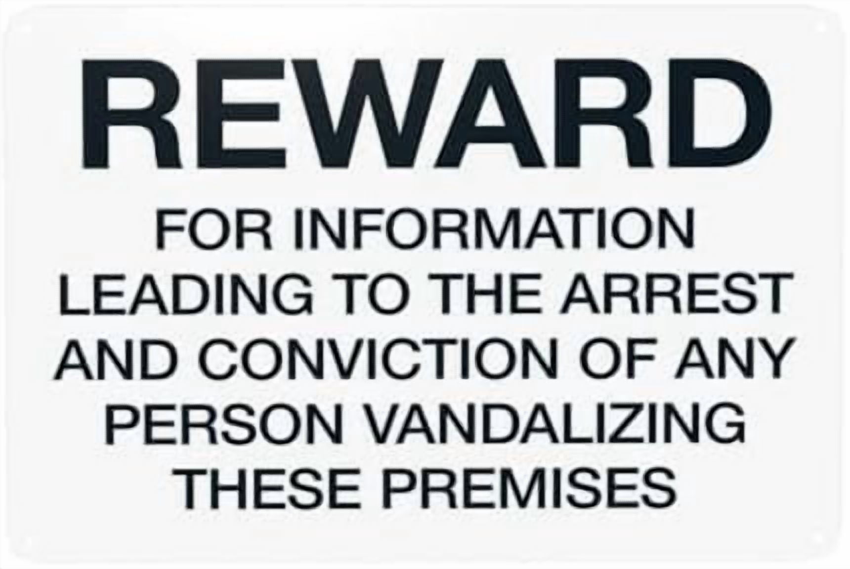 Reward For Information Leading To The Arrest And Conviction Of Any ...