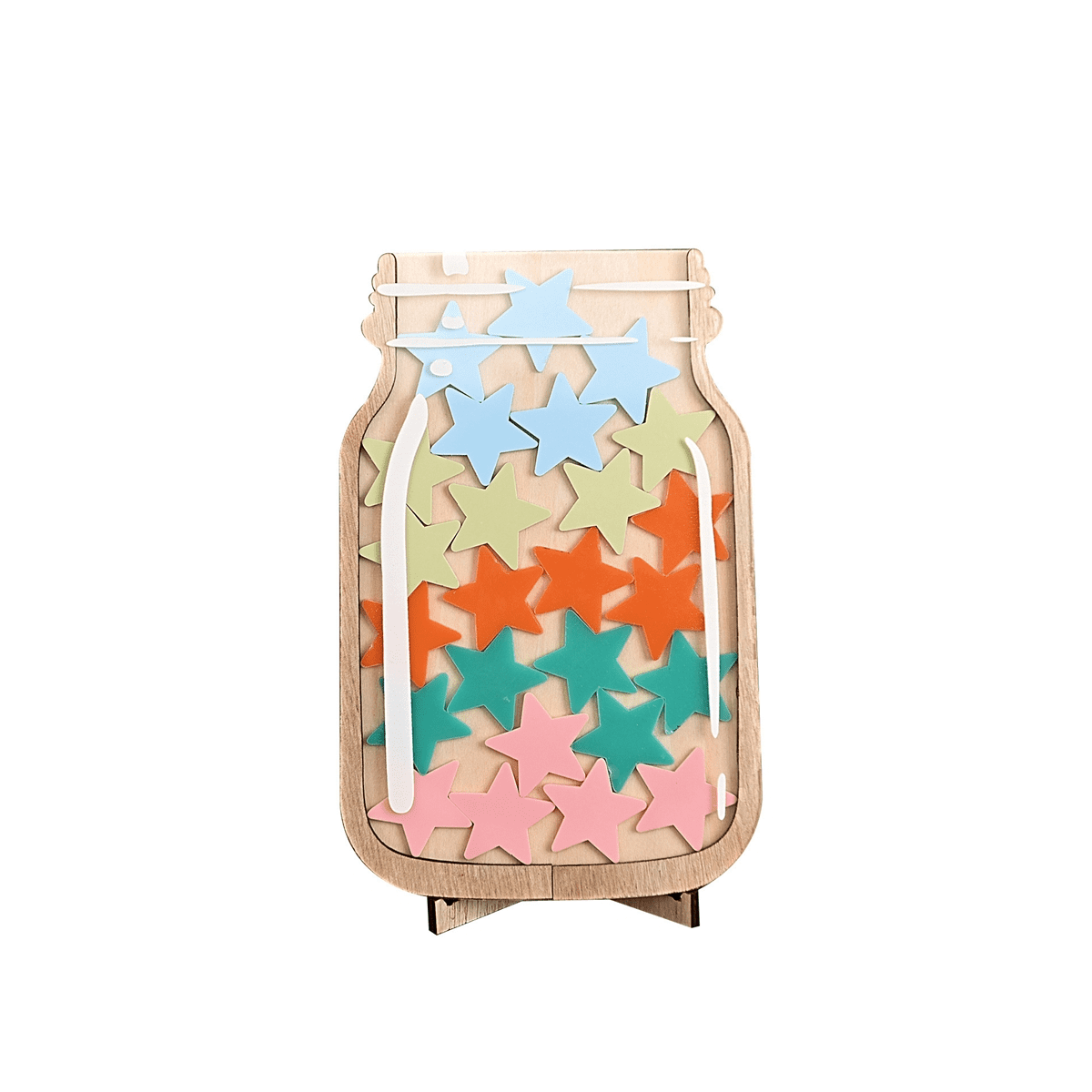 Reward Jar for Kids with Stars Classroom Daily Training Reward Board