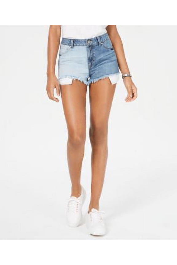 Rewash Juniors Colorblocked Denim Sh Dark Blue 0