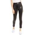 thumbnail image 1 of Rewash Juniors' Faux-Leather Leggings Black Size X-Small, 1 of 3