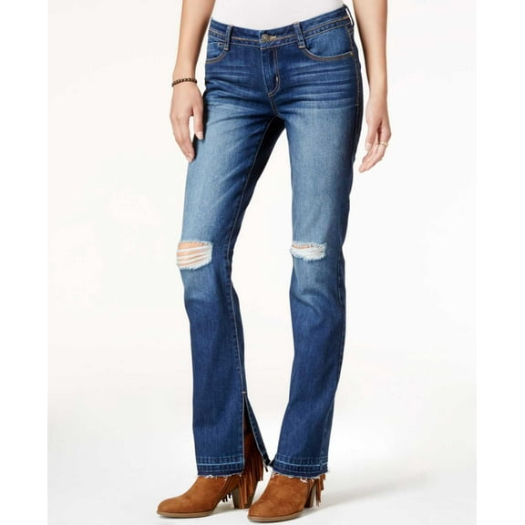 Rewash Women’s Vintage Reunion Deluxe Tulip Flare Jeans, Medium Wash, 7/28